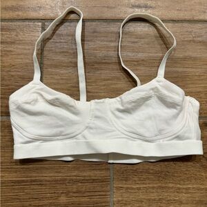 White balletcore bralette